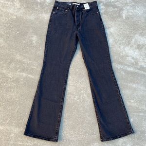 NWT Levi’s Premium Ribcage Bootcut Jeans in Black Lake